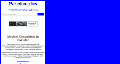 Desktop Screenshot of pakinfomedics.com