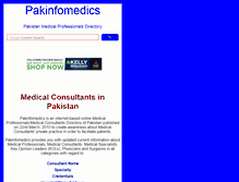 Tablet Screenshot of pakinfomedics.com